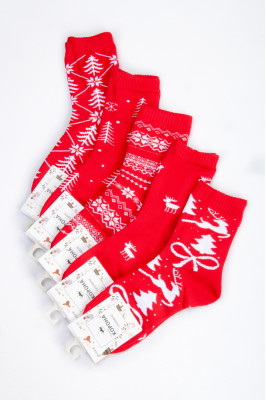 Шкарпетки жіночі новорічні кашемір